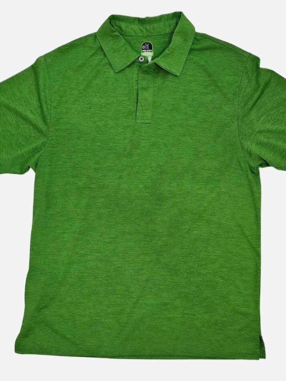 PGA Tour Green heathered polo short sleeve golf shirt Mens Size Large